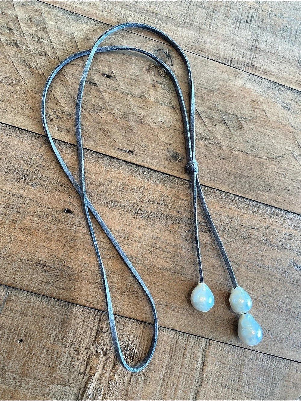 Triple Pearl Pendant Necklace